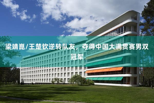 梁靖崑/王楚钦逆转队友，夺得中国大满贯赛男双冠军