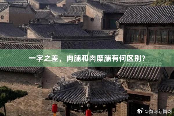 一字之差，肉脯和肉糜脯有何区别？