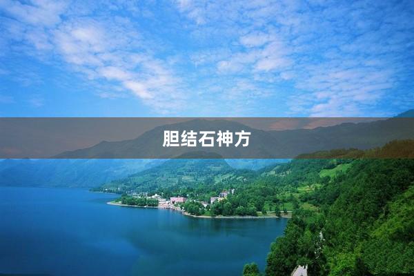 胆结石神方
